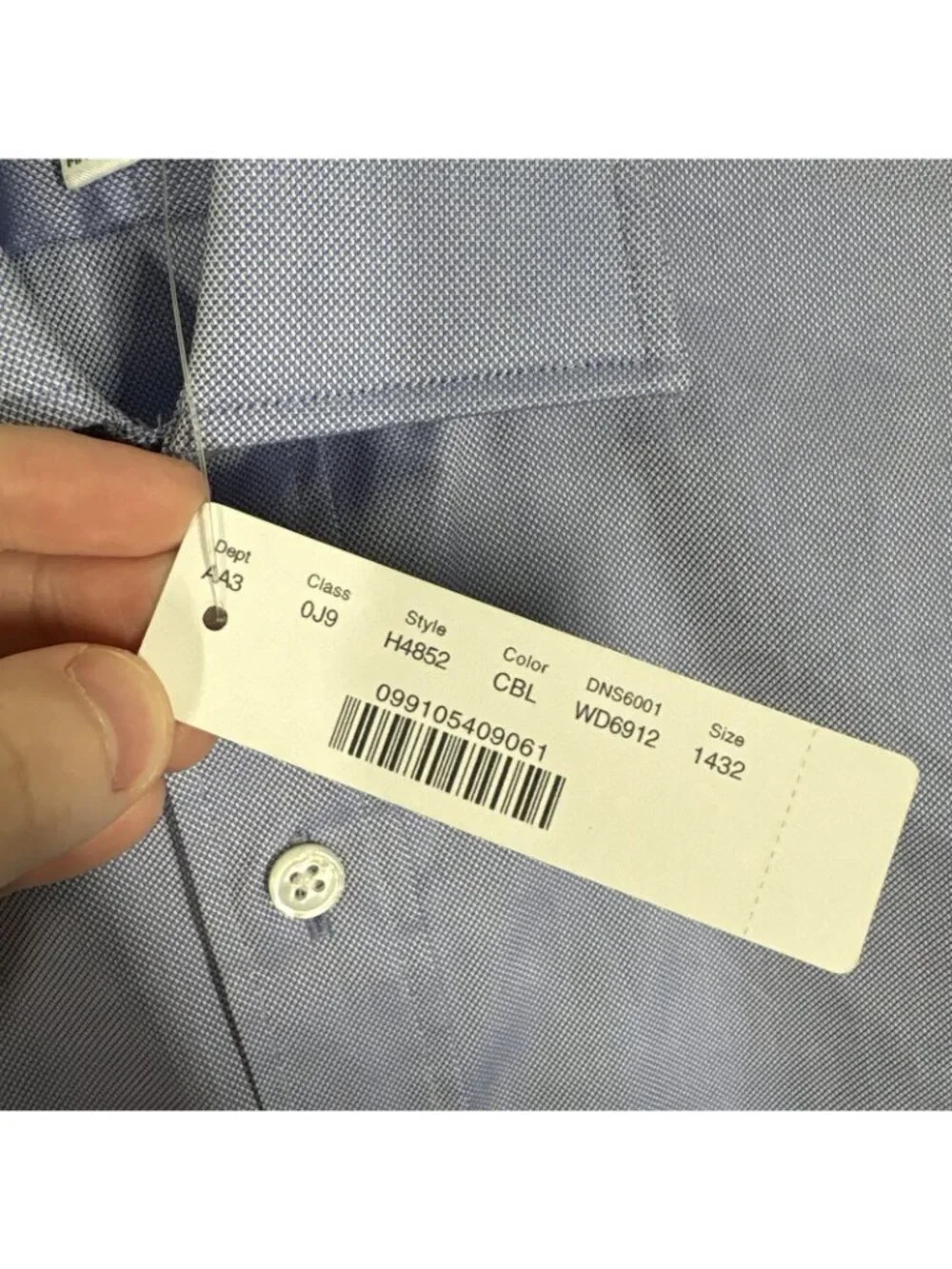 Thomas Mason For J.Crew Slim-Fit Shirt In Royal Oxford Cotton Men 14/32 Blue NWT